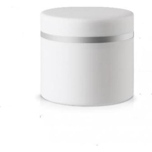 100pcs/lot 50g 50ml White Plastic double wall frosted cream jar plastic PP cosmetic jar with screw cap for cream face