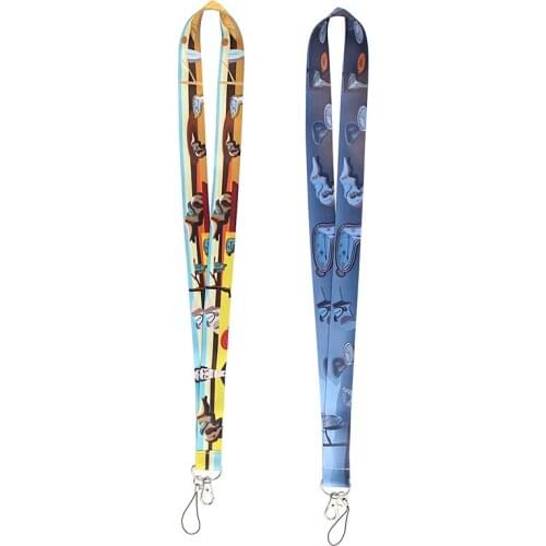 MD208 DMLSKY Cartoon Art Oil Painting Lanyard Keychain Lanyards for keys Badge ID Mobile Phone Rope Gifts