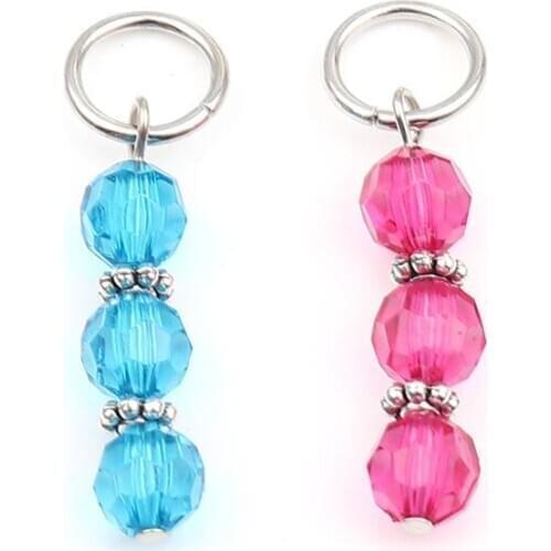 Fashion Zinc Based Alloy&Resin Stitch Marker DIY Sewing Tools Knitting Crochet Locking Round Hang tag Crafts Accessories,10PCs