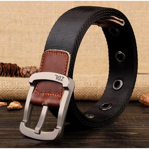 MEDYLA Outdoor Sports Tactical Belts Military Canvas Belt for Mens Alloy Buckle Belts Nylon Ceinture Jeans Casual Designer Strap