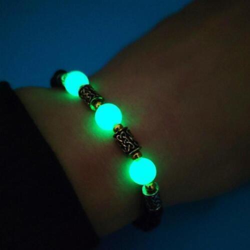 2019 New Charm Natural Stone Glow In The Dark Bracelet Jewelry Couple Vintage Popular Luminous Beades Bracelet for Women Gifts