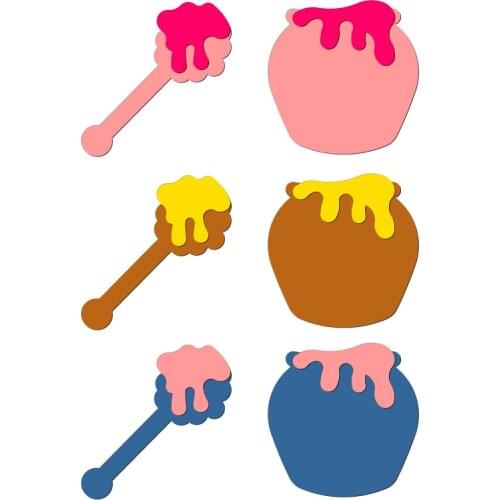 New Honeybee honey Wooden die Scrapbooking C-128-1 Cutting Dies Compatible with most die cutting machines