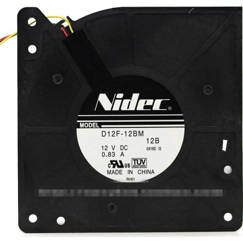 New and original Nidec d12f-12bm 12V 0.83a 121 × 121 mm turbo blower