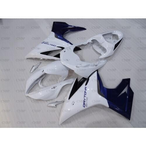 Daytona 2013 - 2014 Full Body Kits for Triumph 675 2014 Fairing for Triumph 675 14 White Blue Plastic Fairings