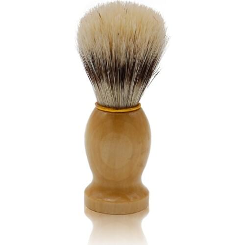 High Quality Pro Shaving Brush Beard Foam Wet Boar Bristle Wood Handle Facial Hair Cleaning Beard Razor Brush Mens Shaving Tool