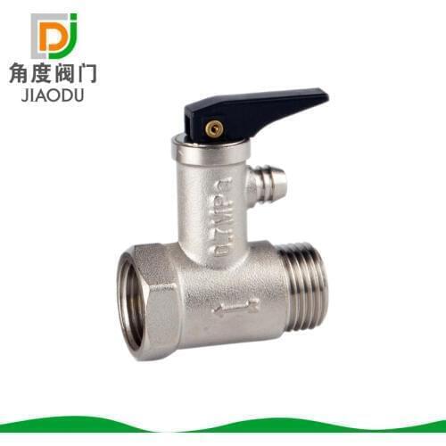 Manufacturers supply general brass electric water heater safety valve 4 points DN15 relief valve one from the grant