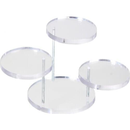 Acrylic Jewelry Necklace Rings Display Boxes Shop Organizer Jewelry Stand (Transparent)