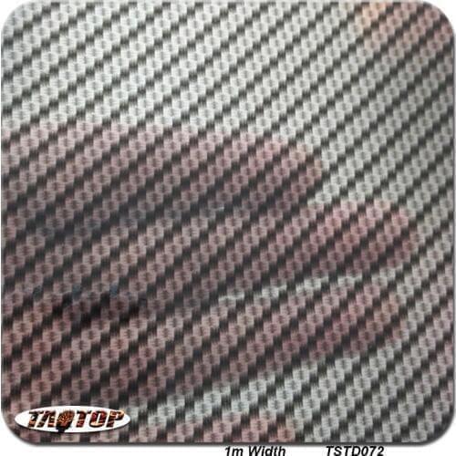 TSTD072 Black Transparent Carbon Fiber Pattern 1m*10M Hydrographic Film Water Transfer Printing Film