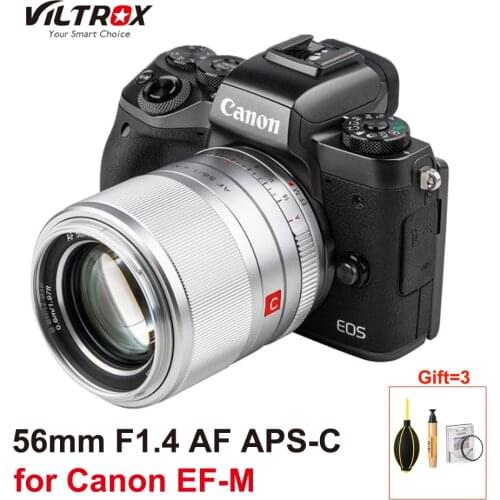 Viltrox 56mm F1.4 Camera Lens APS-C EF-M mount Auto Focus Large Aperture Lens for Canon EOS M Cameras M5 M10 M100 M200 M50 M6