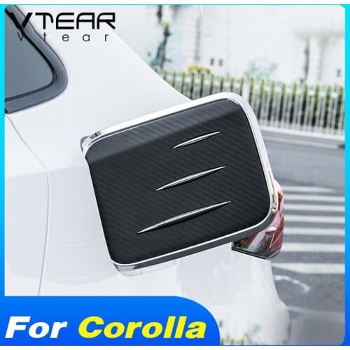 Vtear Car Styling Trim Fuel Tank Anti-scratch Cover Exterior Frame Gas Cap Decoration Accessories For Toyota Corolla 2021 Parts