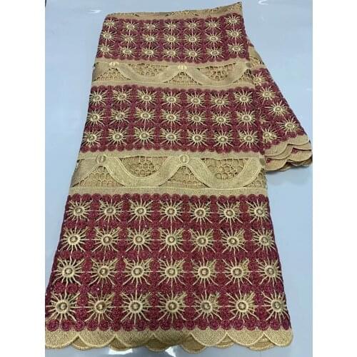 2021 Latest Fashion African Guipure Cord Lace Fabric African Mesh Lace Fabric High Quality French Tulle Lace Fabric For Dress