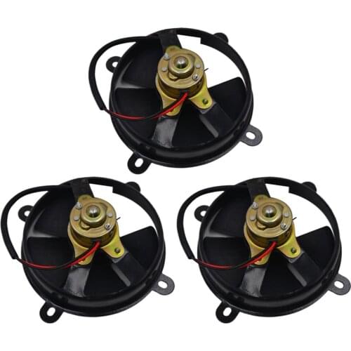 3x 6" D152mm 5-blade 12V Radiator Thermo Cooling Fan For 150cc ATV Buggy