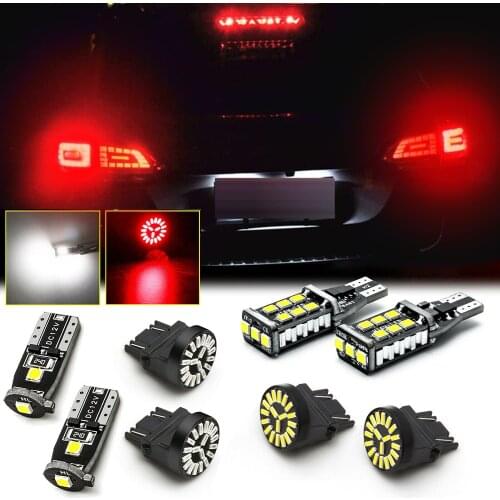 8pcs Canbus kit lamp LED Reverse License Plate Cargo Brake Stop Lights High Mount Light For Ford F-150 2015 2016 2017