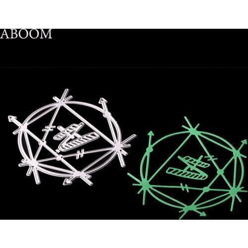 ABOOM Hot Scrapbooking DIY Round Frame Shape Metal Steel Cutting Dies Flower Shape Book Photo Album Art Card Dies Cut Paper Mold