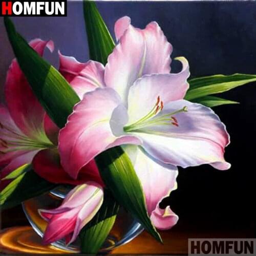 Homfun Full Square/Round Drill 5D DIY Diamond Painting "Flower landscape" 3D Embroidery Cross Stitch Home Decor Gift A11667
