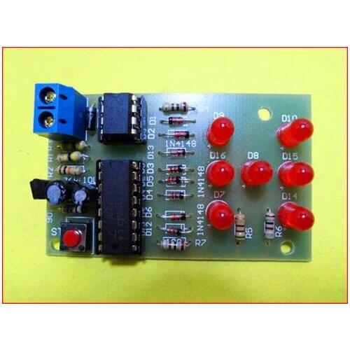 Free Shipping!!! 5pcs Electronic dice with reverse polarity protection / LED dice / Electronic Practice / Electronic Component