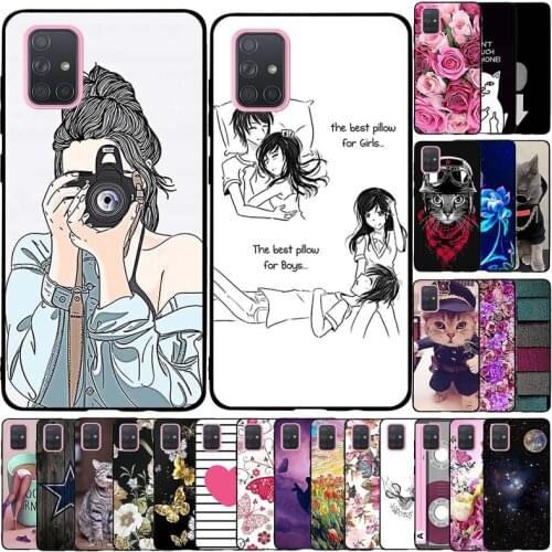 Cases For Samsung Galaxy A71 Phone Case Soft TPU Silicone Cover Coque For Samsung Galaxy A71 A 71 SM-A715F A715F A715 Bag Shell