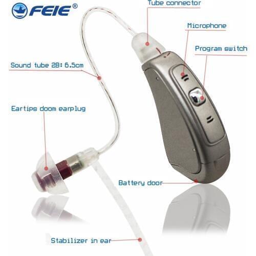 Mini Digital Programmable Ric Hearing Aid Headphones for Deaf Better Than Bluetooth Siemens MY-20 tinnitus cover