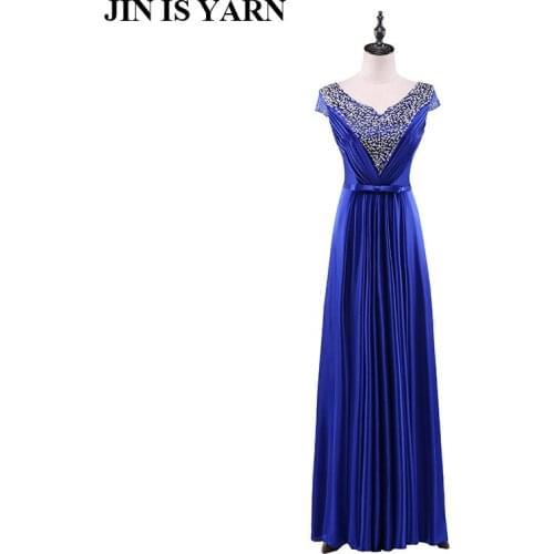 Feifan lisa 2020 new double shoulder diamonds sexy backsteps Slim with long dress