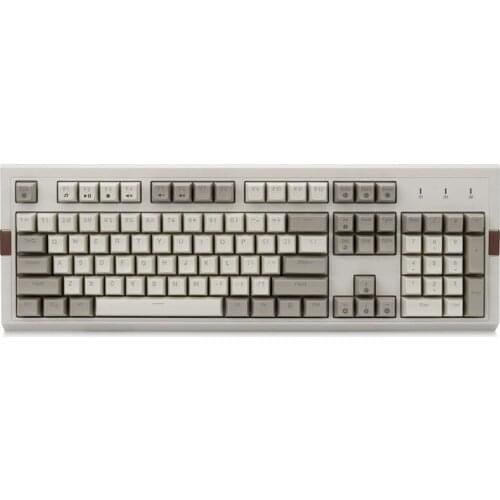 Ajazz AK510 104 Keys Wired PBT Ball Key RGB Lights Blue Retro Mechanical Keyboard for Laptop PC