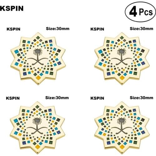 Coconut Badge Badge Flag Pin Lapel Pin Badge Brooch Icons 4pcs