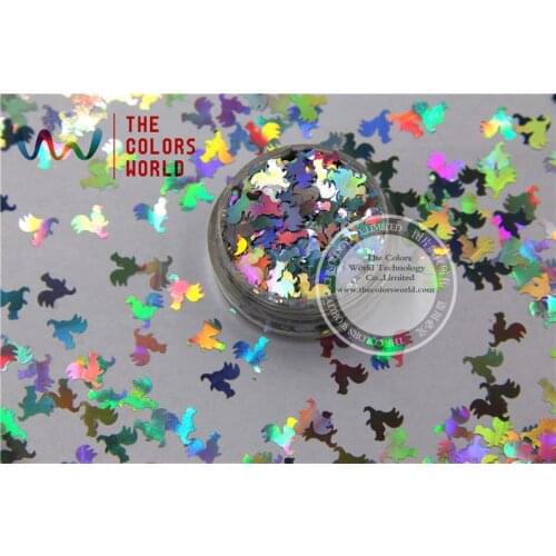 TCA100 Laser Silver Color Cock 8MM Size Glitter dust ,Specular luster glitter for nail,tatto,Art decoration and others