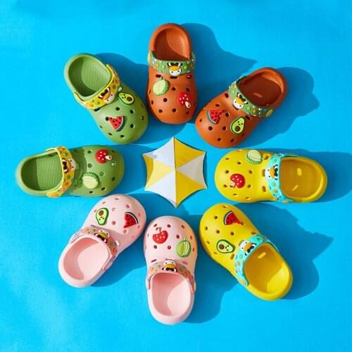 Summer Children Shoes For Girl Boy New Casual Fashion Cartoon Kid Baby Toddler Flip Rubber slippers kids