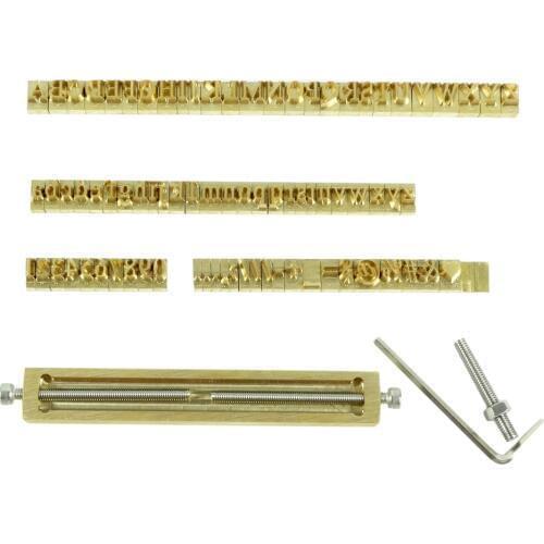 Time New Roman font style brass hot foil stamping letters ,based on "A" height 6mm