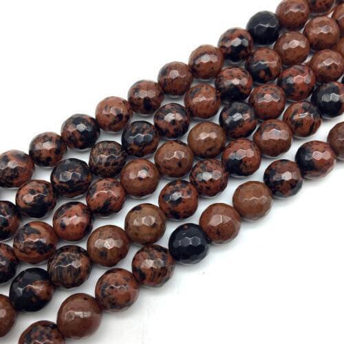 New Arrival Stone Beads Faceted Mahogany Obsidan Jaspers Round Spacer Loose Good Quality 6 mm 8 mm 10 mm