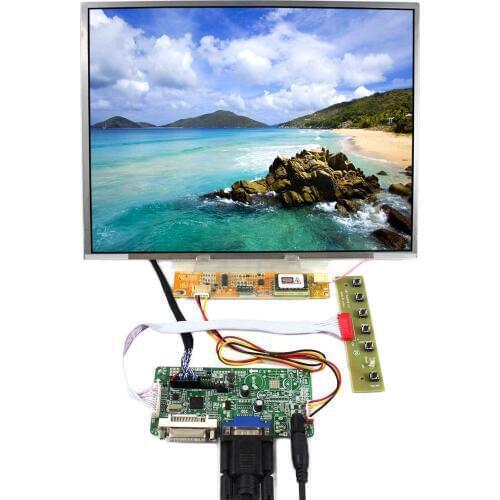 DVI VGA LCD Controller Board With 12.1" 1024x768 LTN121XT N121X5 HT121X01 LCD Screen
