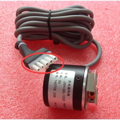 Rotary encoder JHX-G8L1000 (5 pins connector) for China embroidery machines / spare parts