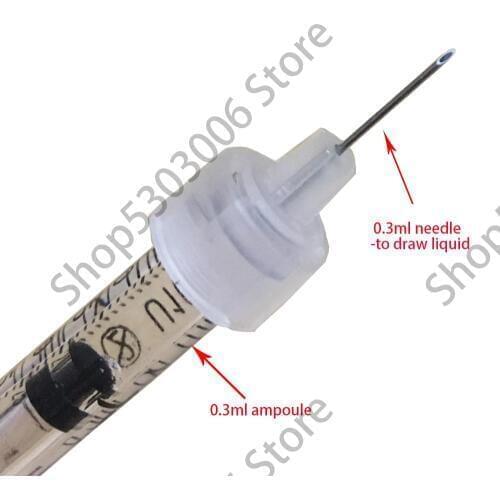 0.3ml Syringe Ampoule head set connecting for hyaluron acid pen Mesotherapy Gun Anti Wrinkle Lip filler face beauty injector