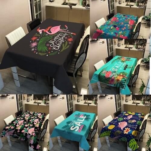 Tablecloth Flamingo Series Printing Table Cover Home Decor Home Supplies Living Room Supplies Fashion Creative Fun Table Cloth
