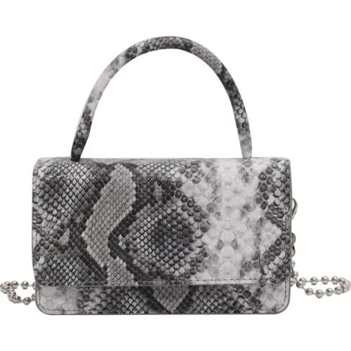 Fashion designer Shoulder Bags Retro Casual Women Totes crossbody bags Female Leather white Serpentine Handbag for Women 2021