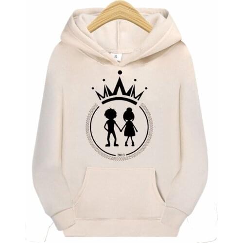 Girls hoodie sweatshirts Ladies hoodie sweatshirts Fall/Winter 2021 casual looser pullovers holding hands print custom