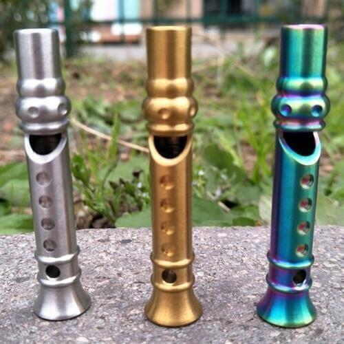 Camping Equipment Outdoor stainless steel seeking Whistle Portable First Aid Tool Survival Tools for Hiking Hunting FW137