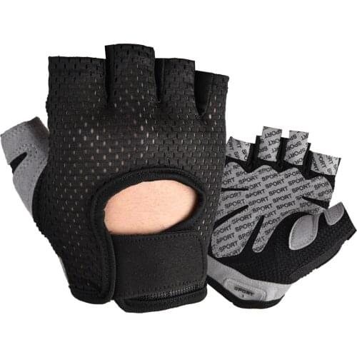 Mountain biking Bicycle Gloves Anti Slip Shock Breathable Half Finger Bike Gloves Short Sports Gloves Accessories for Men Women