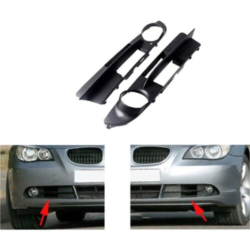 Replacement For 2004-07 BMW E60 E61 Left+Right Side 1 Pair Car Fog light Grille 51117049244/51117049243 Foglight Cover