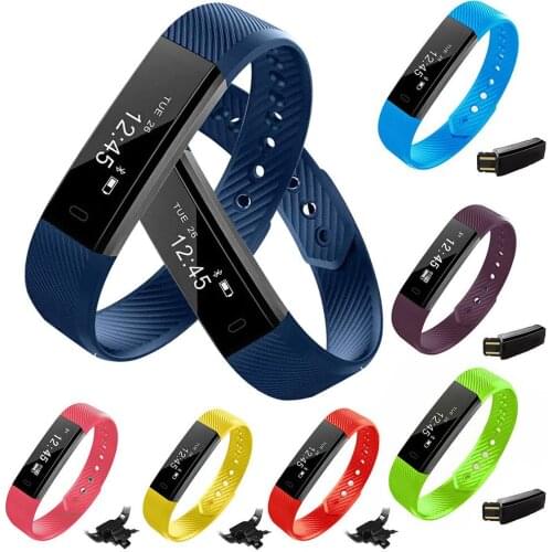 0.66 Inch Men Women Smart Watch Pedometer Bracelet Sport Fitness Counter Fitness Bracelet Alarm Clock Bluetooth Smart Wristband