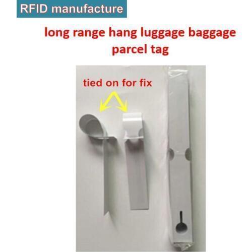 10pcs free sample reusable UHF RFID luggage tag 840-960MHZ passive iso18000-6c gen2 uhf rfid tags hole hang long read range