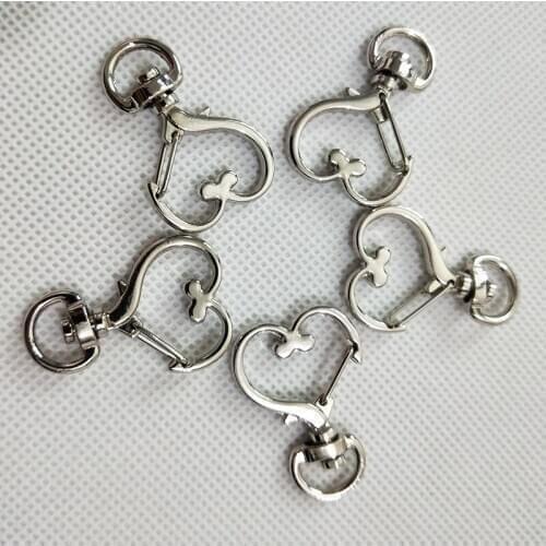 2pcs Metal Swivel Trigger Lobster Clasps Clip Snap Hook Key Chain Ring Outdoor Lanyard Craft Bag Parts Pick