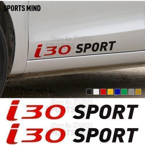3 Pairs Sports Mind Car Styling For Hyundai i30 Exterior Accessories Automobiles Car Stickers Decals