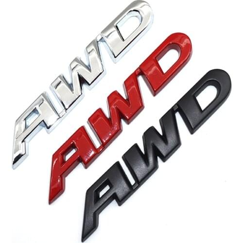 3D Car Styling Chrome Metal AWD Sticker For Ford Focus 2 3 4 Ecosport Fiesta Everest Kuga Escape