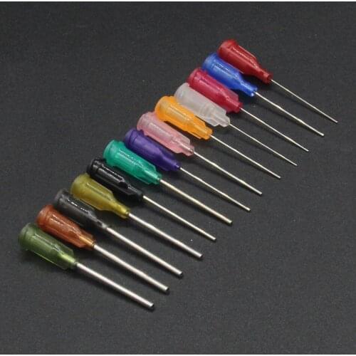 50pcs length 43mm Precision passivated S.S. Dispense Tip with PP Safetylok hub, glue dispenser needles