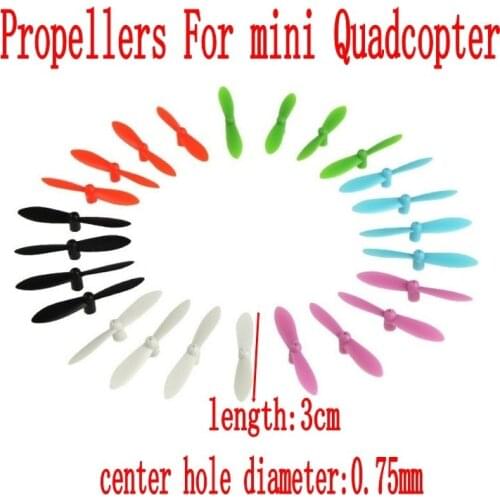 6colors*4pcs=24pcs For CX-10 CX-10A CX-10C CX-10W CX10 CX10A CX10C CX10W FQ777-124 Propeller Prop Spare Parts Rc Mini Quadcopter