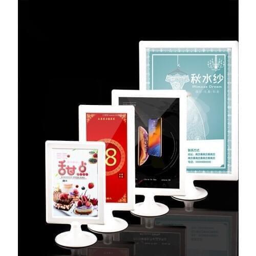 A6 Menu Paper Frame 10X15CM Menu Holder Stand Picture Photo Frame Desk Sign Label Holder Stand Display Rack