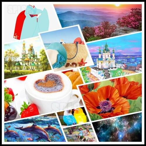 Diy Diamond Painting Blue Enchantress Japanese Style Illustration Red Poppies Fresh Vegetables Kitchen Restaurant Poster