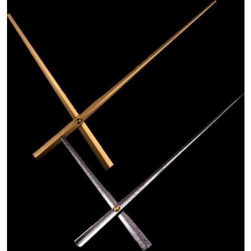 25 sets Large long metal pointer Wall clock hands Black Silver Gold clock hands needles Home DIY Clock Replacement Accessories