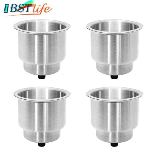 Stainless Steel 304 Cup Drink Holder Can Bottle Holder Stand Mount Support Auto Car Marine Boat Truck RV Fishing Box