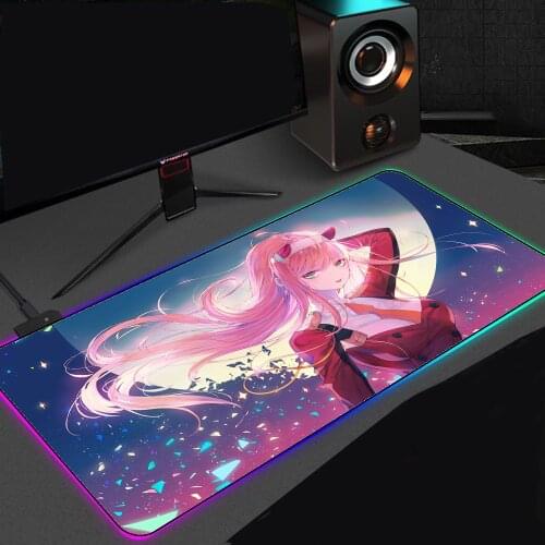 Darling In The FranXX Mouse Pad RGB Keyboard Pad Gaming Accessories Anime Computer Mouse Pad Mausepad Gaming Accessories